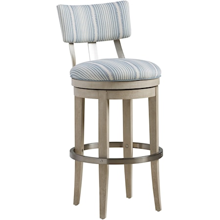 Cliffside Swivel Upholstered Bar Stool